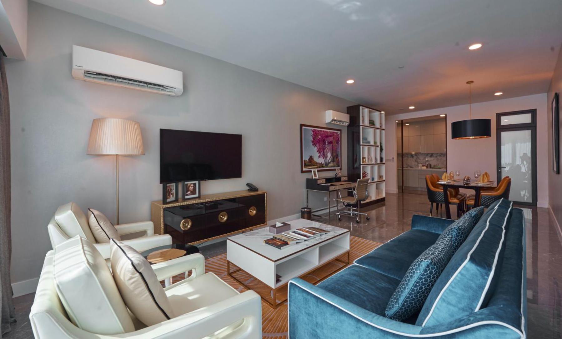 The Face Style Hotel كوالالمبور المظهر الخارجي الصورة A living room in a condominium