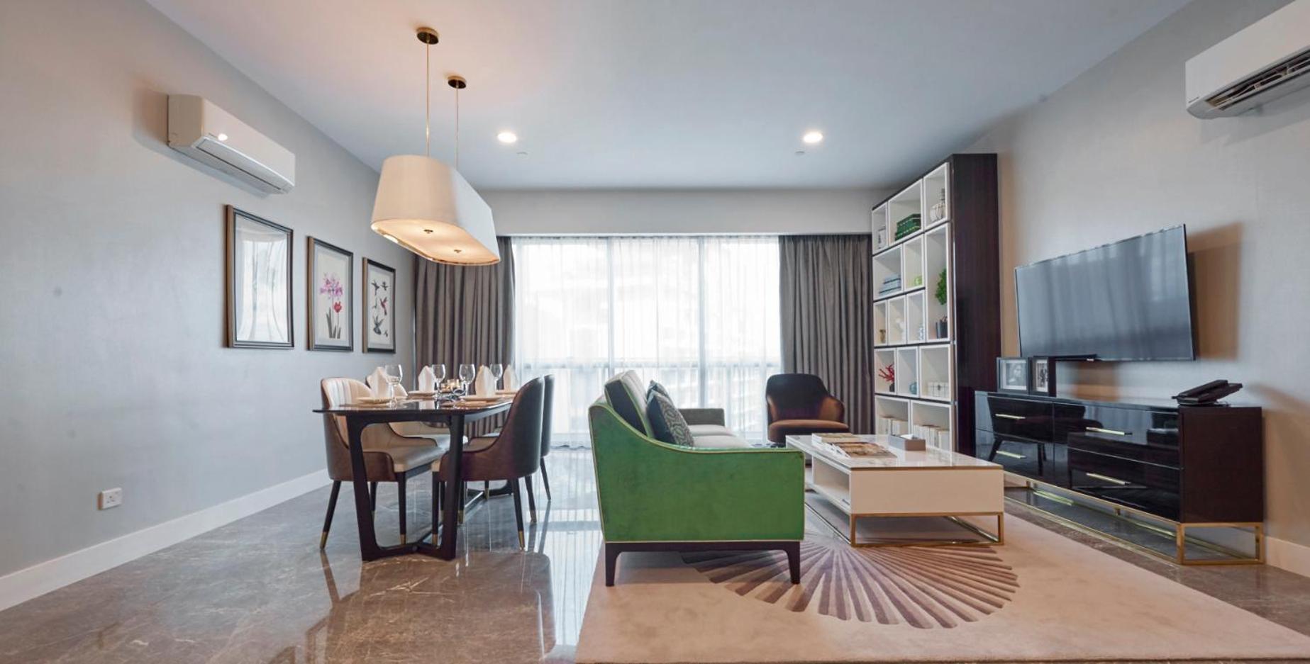 The Face Style Hotel كوالالمبور المظهر الخارجي الصورة A living room in a condominium